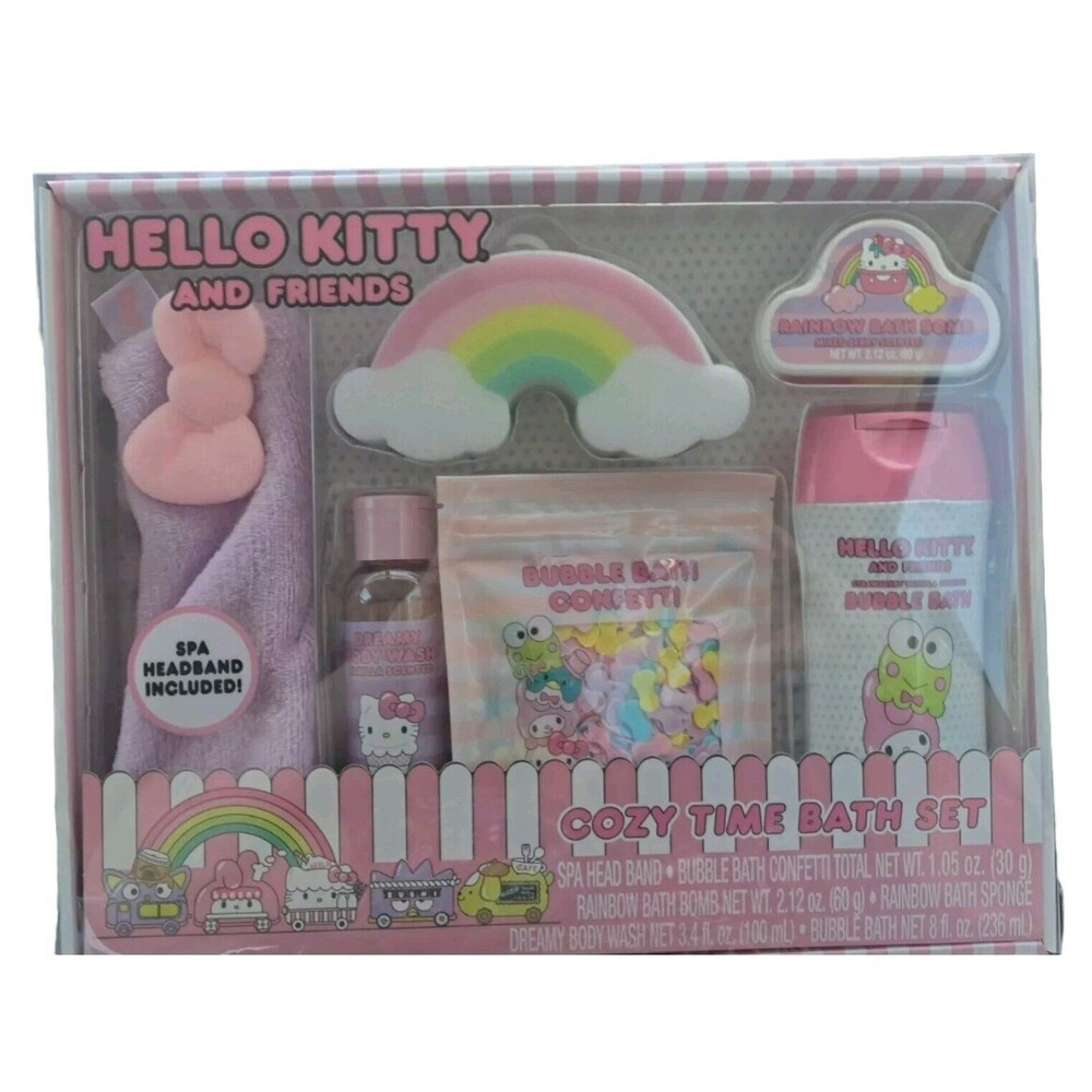 Hello Kitty and Friends Cozy‎ Time Bath Set 6pc
